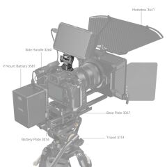 SmallRig 4487 HawkLock H21 NATO Kelepçeli Hızlı Çıkarma Monitör Desteği