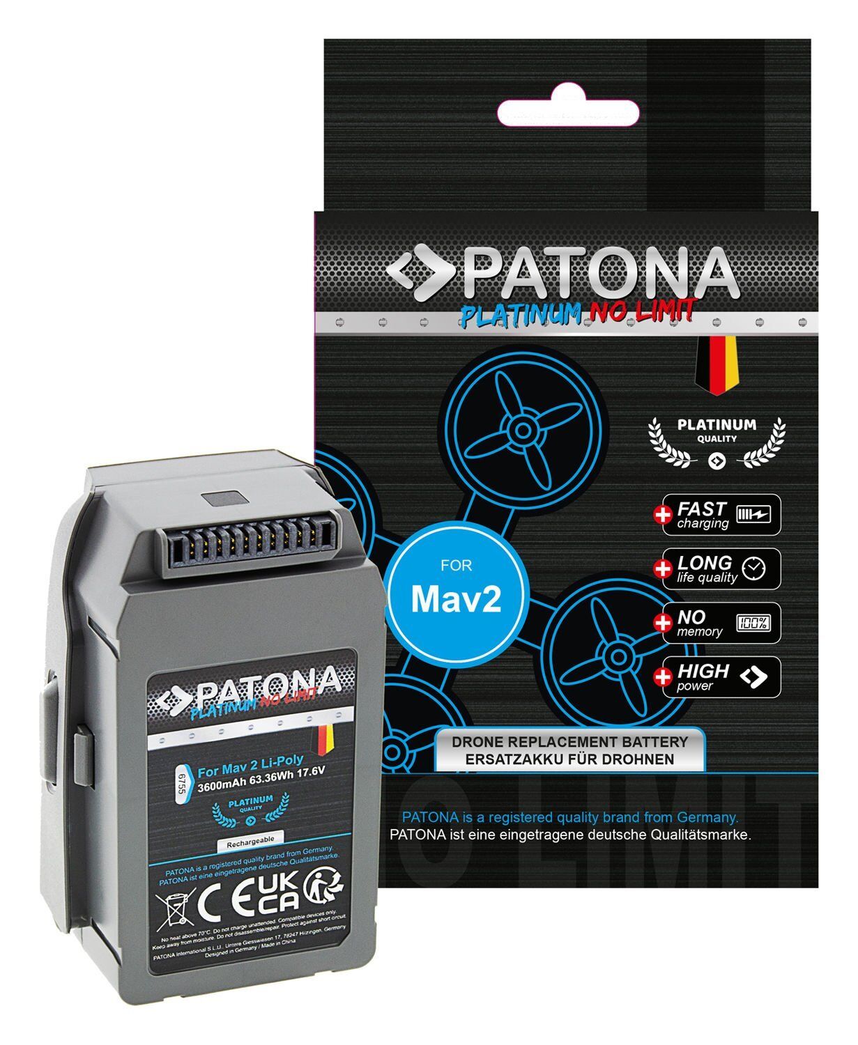 PATONA 6755 Platinum Battery f DJI Mavic 2 / PRO