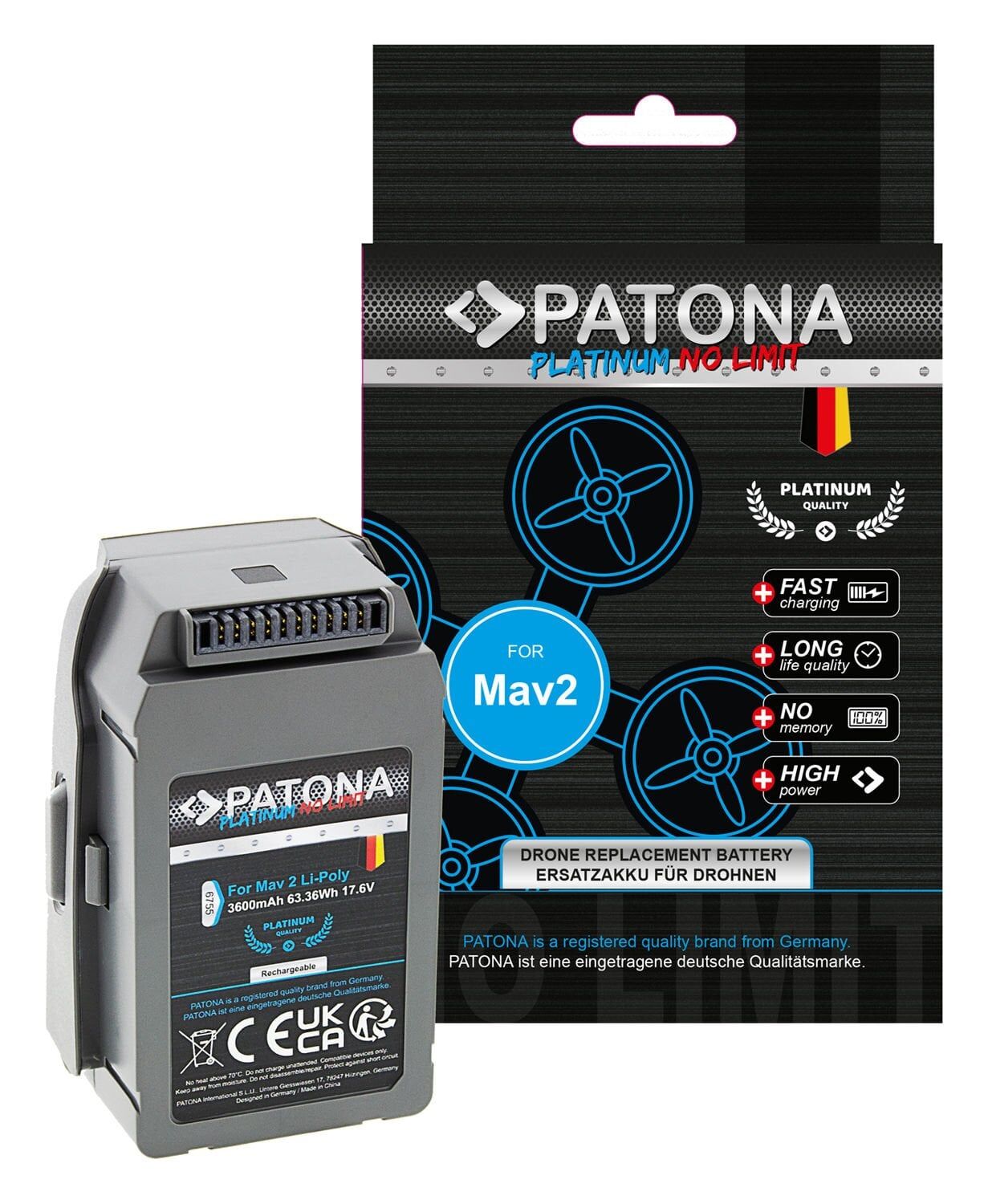 PATONA 6755 Platinum Battery f DJI Mavic 2 / PRO