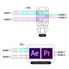 SmallRig 2996 Kablosuz Mikrofon için İkisi bir Arada Braket