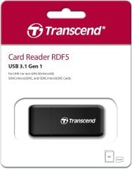 TRANSCEND TS-RDF5K SD/MicroSD Card USB 3.1 Gen 1, Black