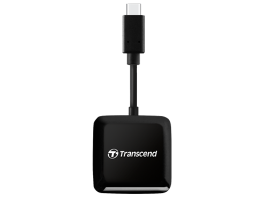 TRANSCEND TS-RDC3 SD/MICRO SD CARD READER, USB 3.2 Gen 1, BLACK, TYPE C