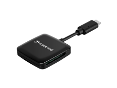 TRANSCEND TS-RDC3 SD/MICRO SD CARD READER, USB 3.2 Gen 1, BLACK, TYPE C