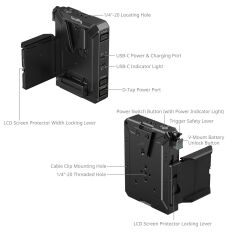 SmallRig 5228 V-Mount Akü Montaj Plakası