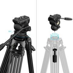 SmallRig 5442  FSD14 FreeSpeed Alüminyum Alaşımlı Video Tripod