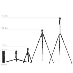 SmallRig 4319 CT190 FreeBlazer Alüminyum Alaşımlı Video Tripod