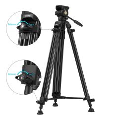 SmallRig 5440 AD14 Ağır Hizmet Tipi Alüminyum Alaşımlı Tripod