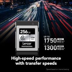 Lexar 256GB Professional CFexpress Silver Type B Hafıza Kartı