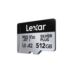 Lexar 512GB UHS-I microSDXC V30 4K Silver Plus Professional Hafıza Kartı