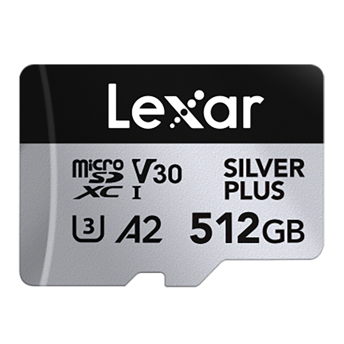 Lexar 512GB UHS-I microSDXC V30 4K Silver Plus Professional Hafıza Kartı