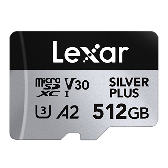 Lexar 512GB UHS-I microSDXC V30 4K Silver Plus Professional Hafıza Kartı