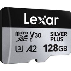 Lexar 128GB UHS-I microSDXC V30 Silver Plus Professional Hafıza Kartı