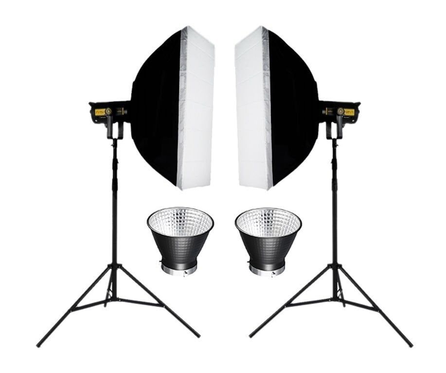 PATONA COB-300 Watt Bi Color İki'li Kit LED Video Işığı