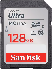Sandisk Ultra 128GB 140mb/s SDXC Hafıza Kartı